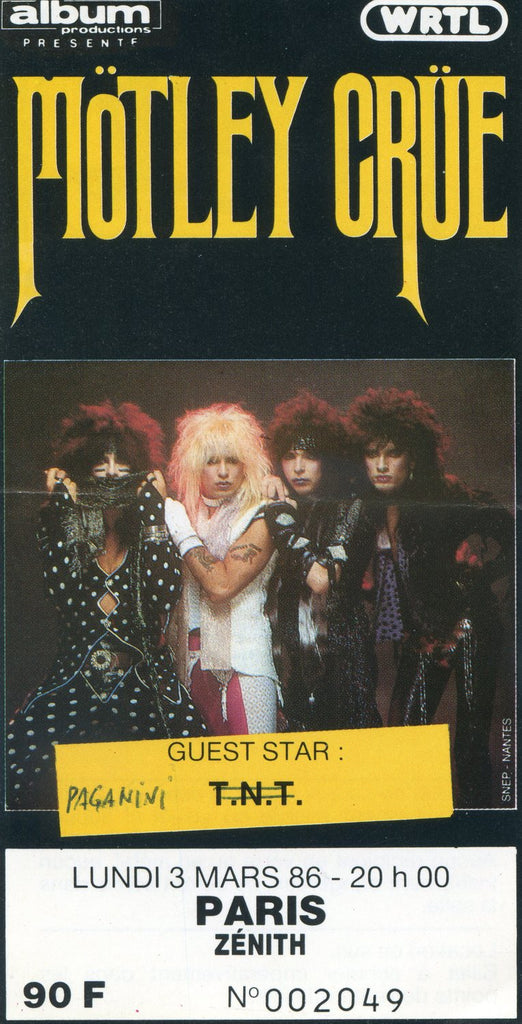 Tommy Lee (Mötley Crüe) Paris 1986