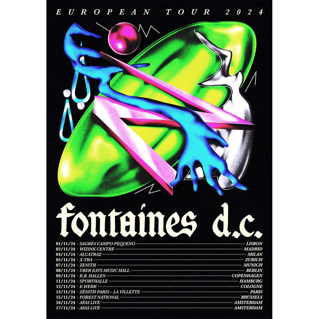 Fontaines D C European Tour 2024 Affiche De Concerts Par Liorzh fontaines-d-c-european-tour-2024-affiche-de-concerts-par-liorzh