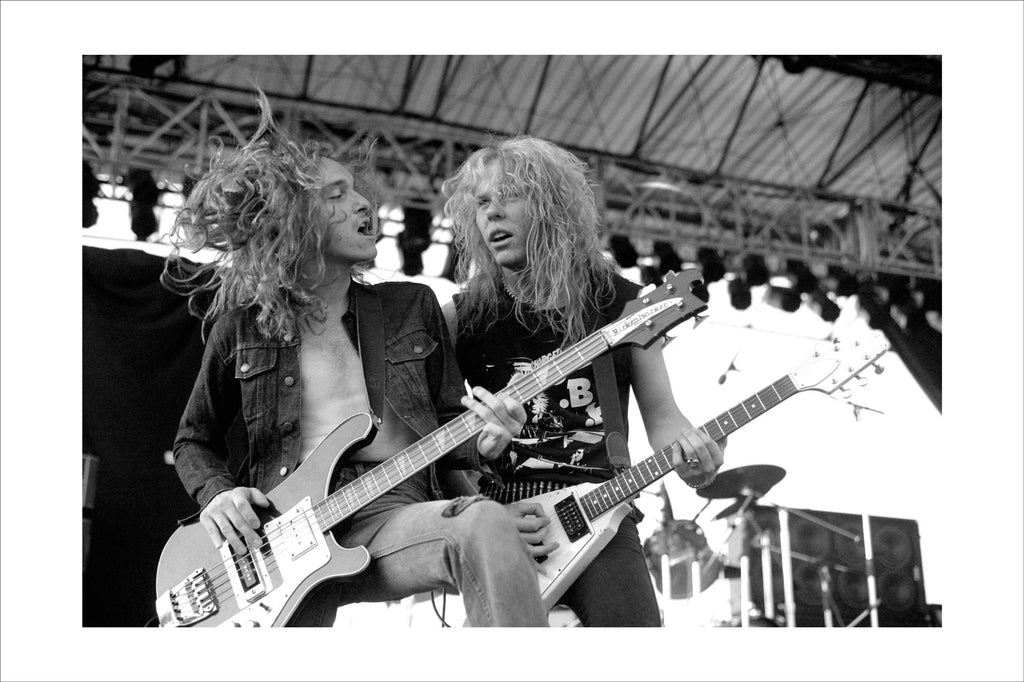 James Hetfield & Cliff Burton (Metallica) Paris 1984