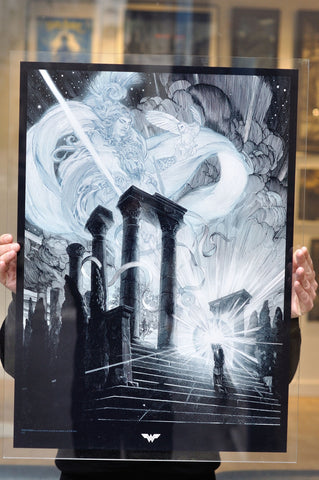 THE BLESSING OF ATHENA (Wonder Woman) - Plexiglas Special Edition, Nicolas Delort - French Paper Art Club
