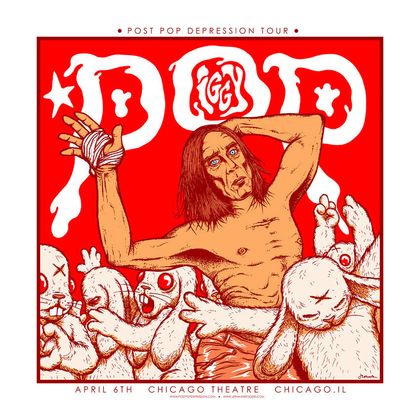 IGGY POP (Chicago, USA), Jermaine Rogers - French Paper Art Club