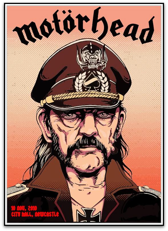 Motörhead (Newcastle, 2010), Band Posters - French Paper Art Club
