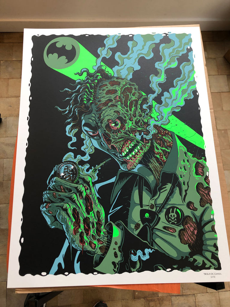 Harvey Two-Face, sérigraphie de l'artiste Nychos