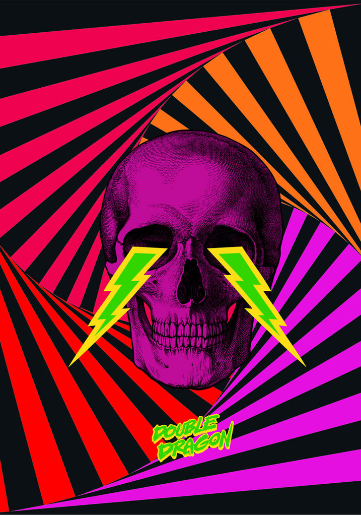 Psychedelic Skull, Mr Garcin - French Paper Art Club