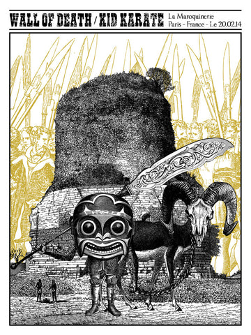 Wall of Death / Kid Karate (Paris 2014), Cyrille Rousseau - French Paper Art Club