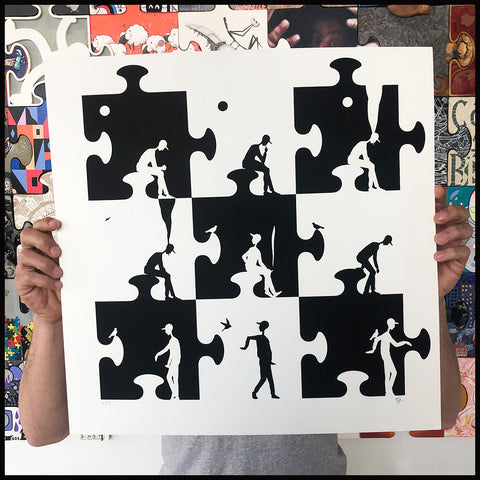 PUZZLE | Sérigraphie de OJI