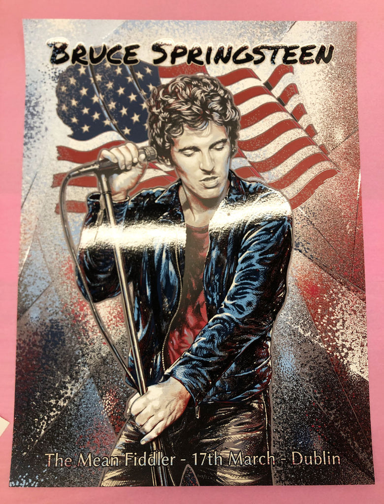 Affiche de concert Bruce Springsteen (Dublin 1996) par Alex Wezta ...