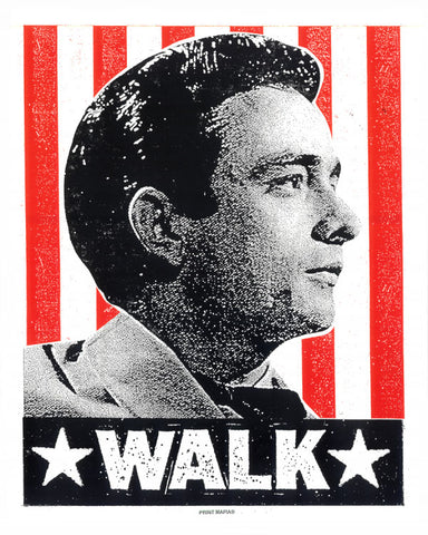 Walk - Johnny Cash, Print Mafia - French Paper Art Club