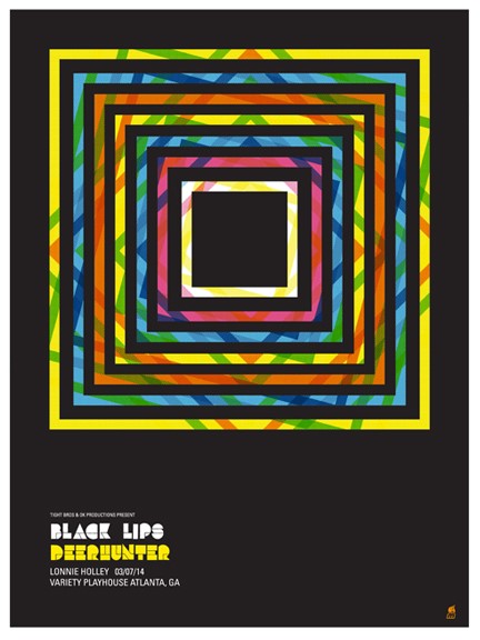 Deerhunter / Black Lips (Atlanta 2014), Methane Studios - French Paper Art Club