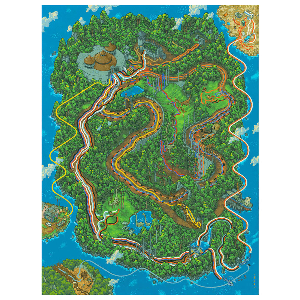 Paths of Isla Nublar