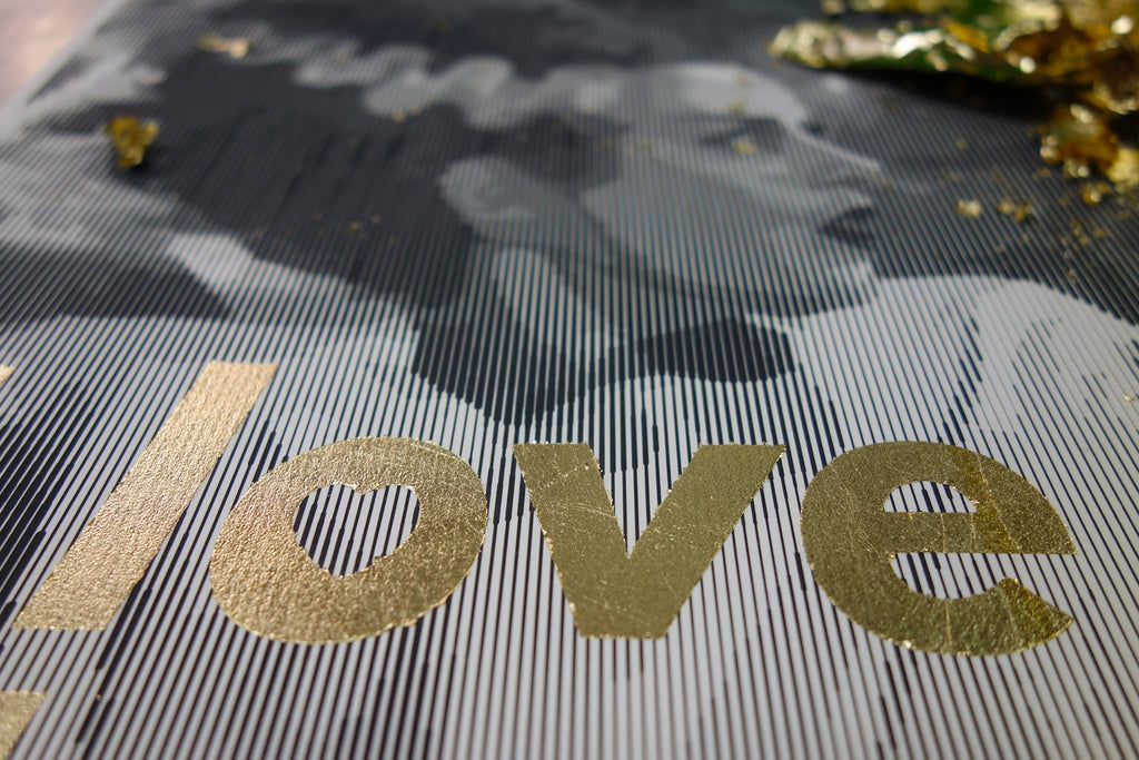 I love you more than electricity, Tind Silkscreen - French Paper Art Club