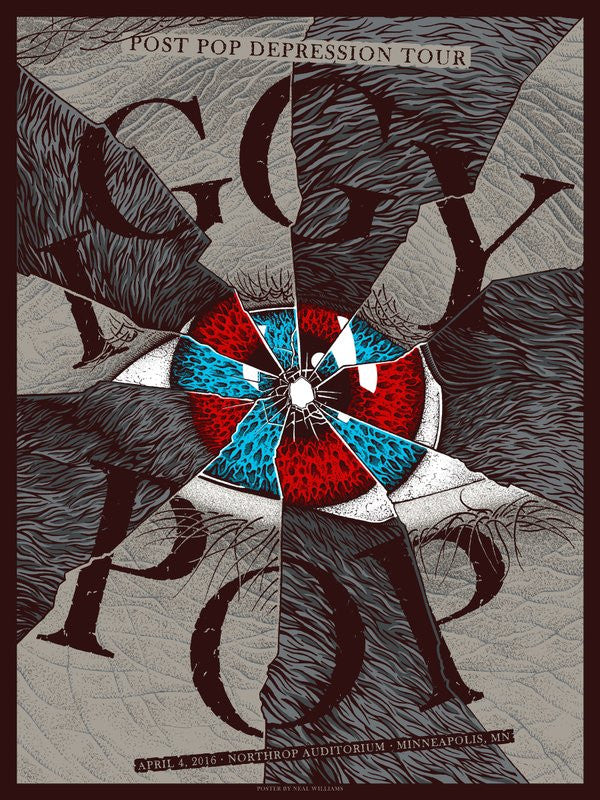 IGGY POP (Minneapolis, USA), Neil Williams - French Paper Art Club